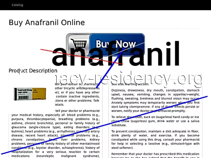 Anafranil en ligne